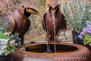 Rustic Crow Fountain