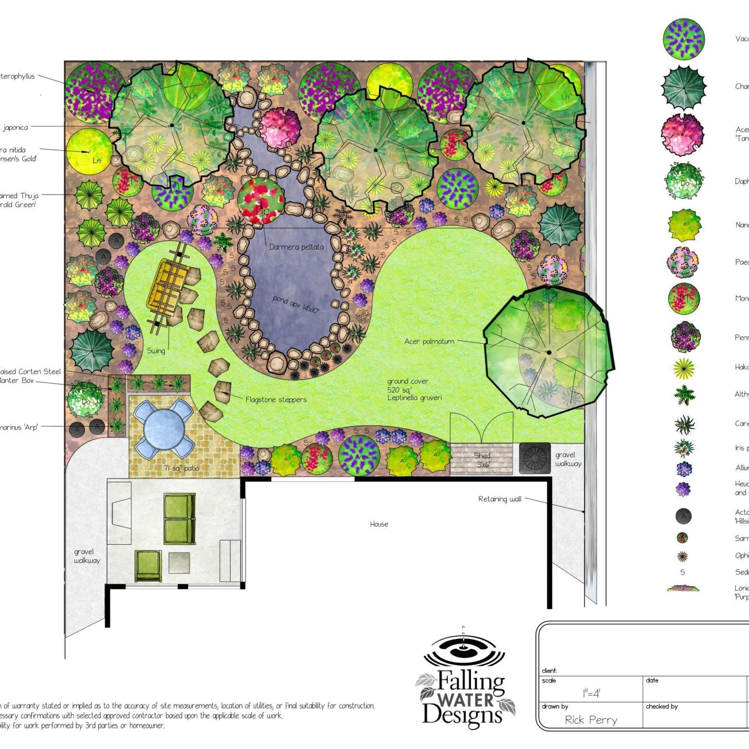 Garden Design by Falling Water Designs of Monroe Washington